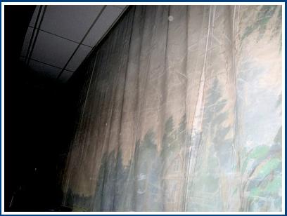 OLD BACKDROP STAGE CURTAIN