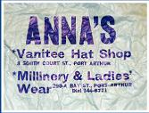 ANNA'S HAT SHOP